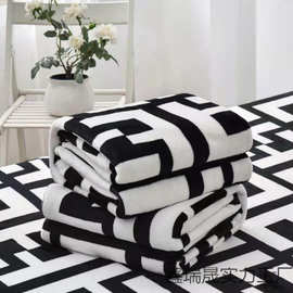 毯子毯双人盖毯四季宿舍空调两用单法兰绒毛毯款床单
