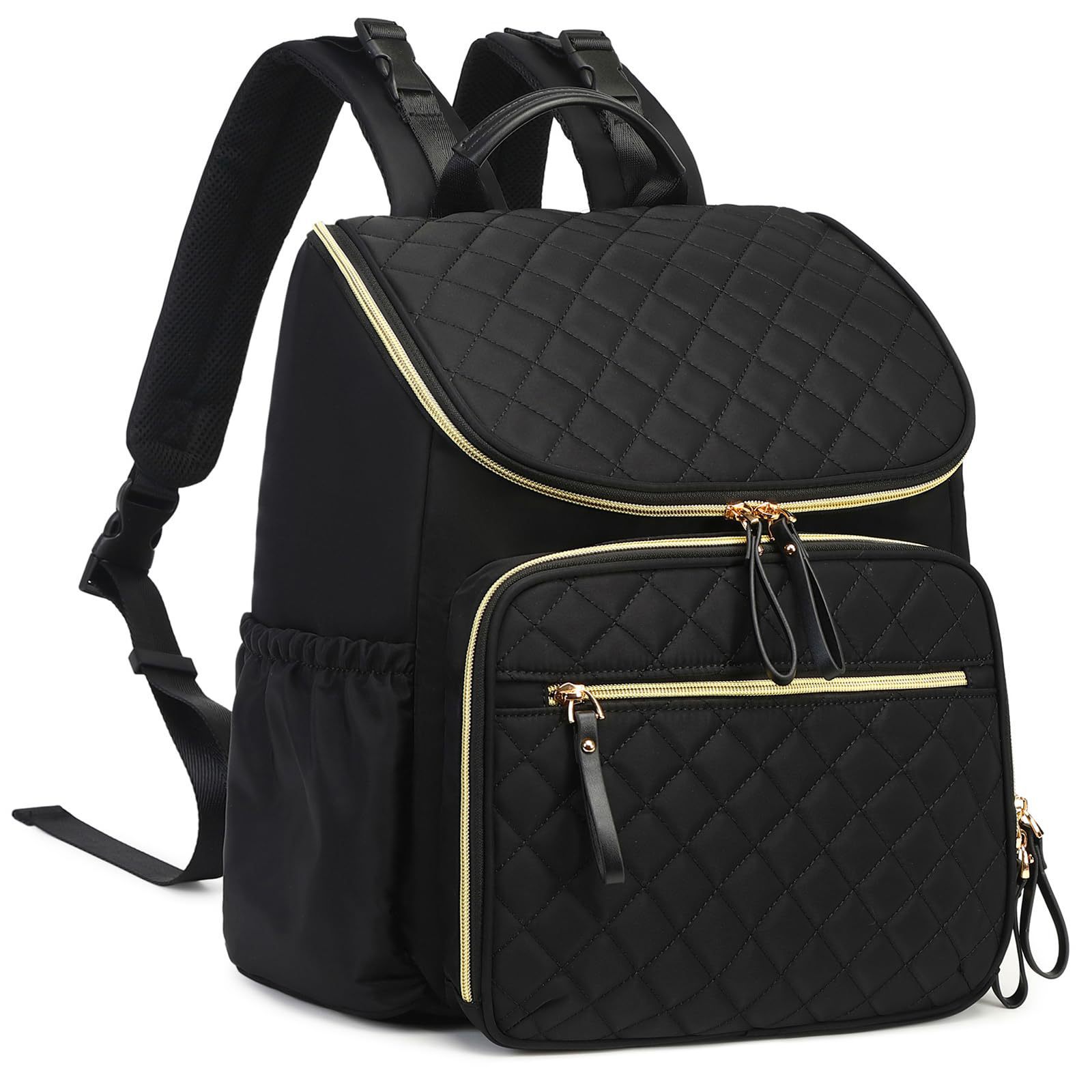 in stock-New Mummy Bag with Baby Buckle Diaper Bag with Insulation Bag Waterproof Maternal and Infant Travel Backpack