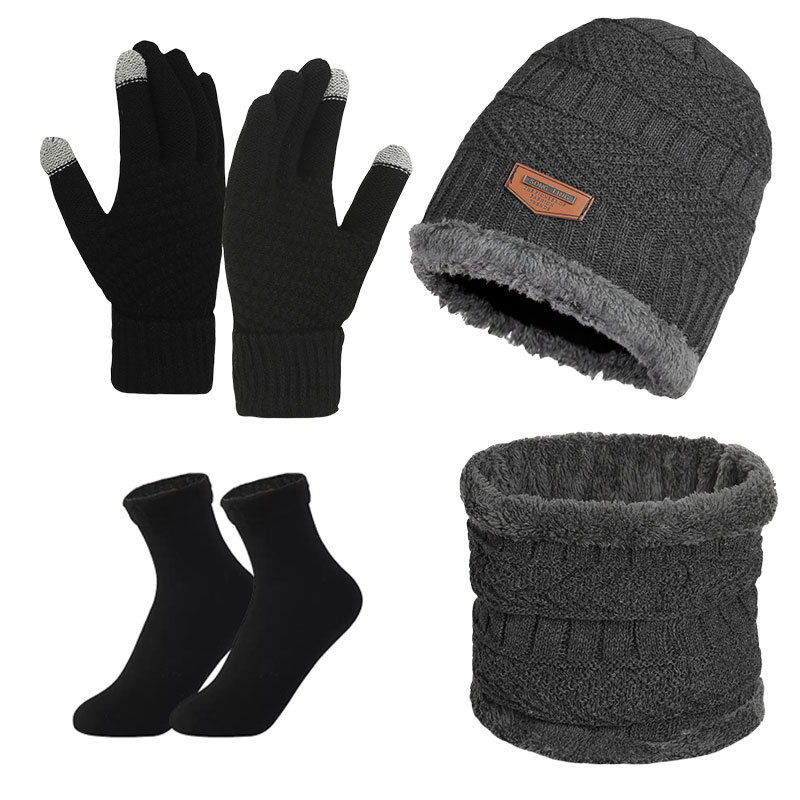 그레이 4종세트 [검은색 양말]실