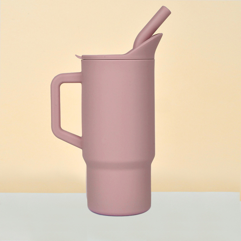 Tazas de silicona transfronterizas para niños más de 6 meses, tazas de boca de pato para bebés, tazas de paja resistentes a la asfixia, venta directa de fabricantes