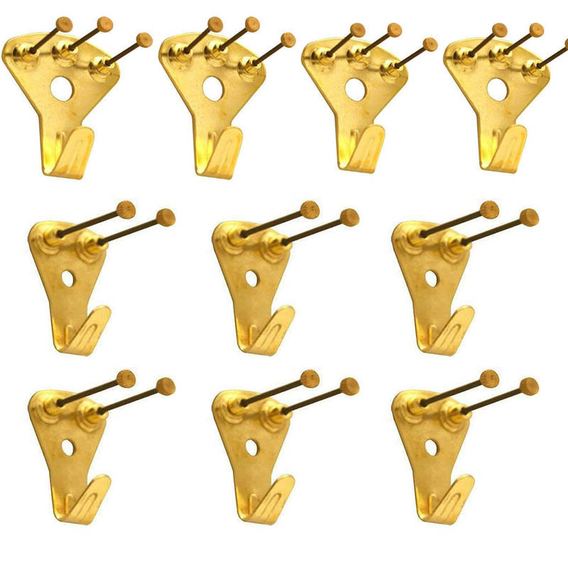 In Stock German hook golden photo frame suit pendant with black nail 10-piece boxed Amazon heavy hook