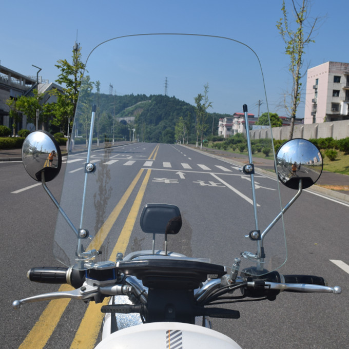 Electric Vehicle Front Windshield Tempered Glass Battery Pedal Type Motorcycle Windshield Glass High Definition Front Windshield