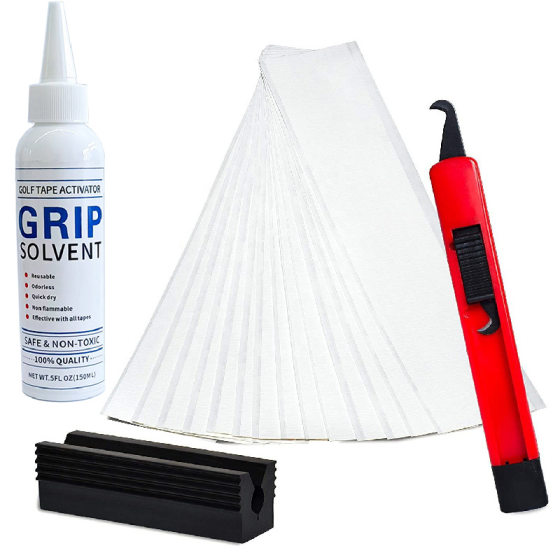 Golf club grip replacement accessories combination club double-sided tape paper hook knife rubber fixture Sol agent