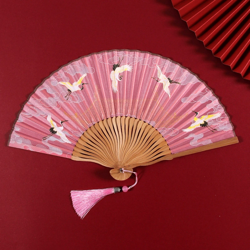 雅扇堂 Классический круглый веер, ручной Hanfu, чонсам, Китайский стиль