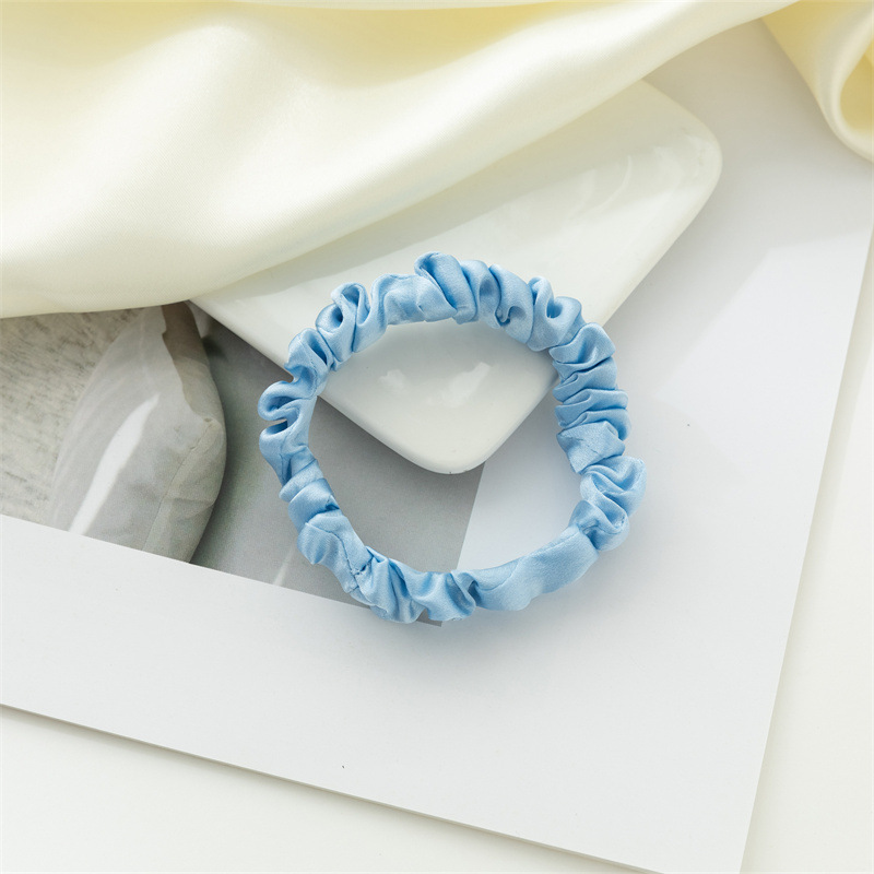 Nuevo anillo de cabello de seda Amazon color sólido universal anillo de cabello de seda coreana anillo de cabello de seda