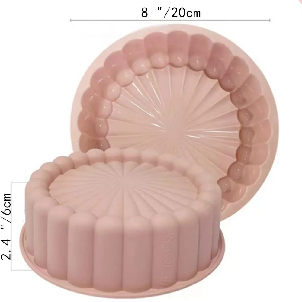Transfronterizo nuevo molde de pastel redondo molde de silicona molde para hornear molde DIY para hornear pastel mousse fondant molde