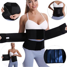 压缩桑拿腰部训练器可调节腹部减少腰带修剪器背部支撑抢夺紧身