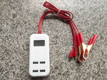 4U带显示屏夹子充电器电瓶摩托车夹子锂电充汽车充手机夹子充电器