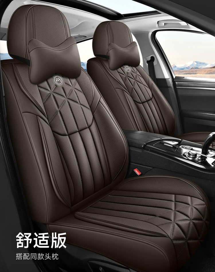 23 Years New All-Inclusive Nappa Leather Four-Season Universal Car Seat Cushion Seat Cover Physical Wholesale Cross-Border Amazon