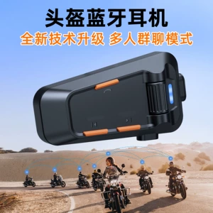 Motosiklet Sürüşü Su Keçirməyən Çoxnəfərli Şəbəkə Qrup Çat Domofon Dəbilqə Bluetooth 6.0