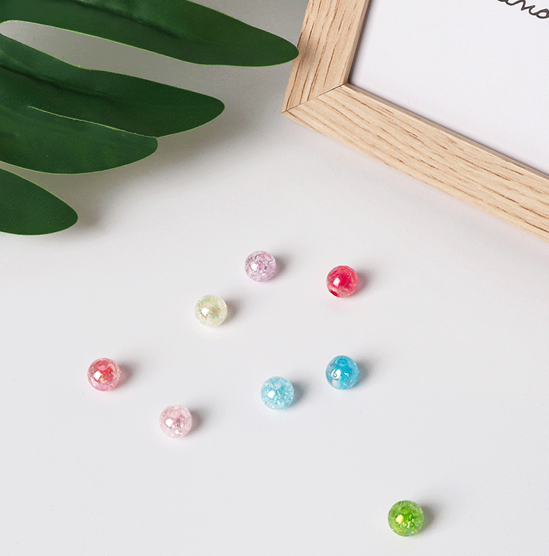 Fashion Round Arylic Plating Jewelry Accessories 100