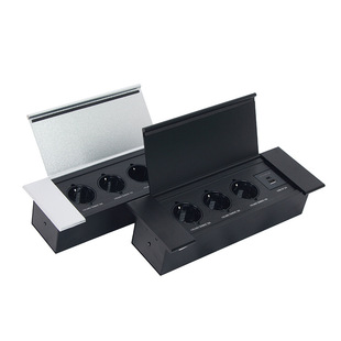 Embedded European Standard Socket USB Charging Type-C Port 3 European Standard Power Sockets