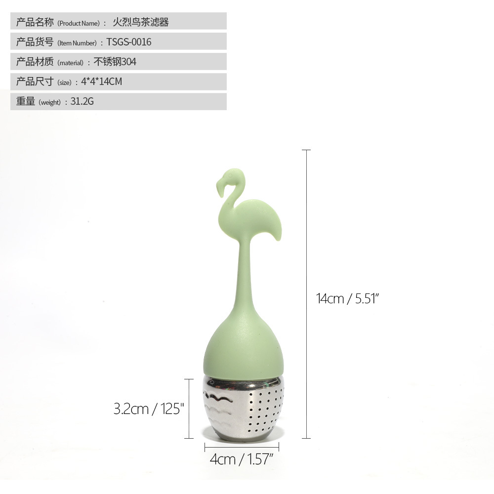 Infusor de Té de Acero Inoxidable 304 y Silicona