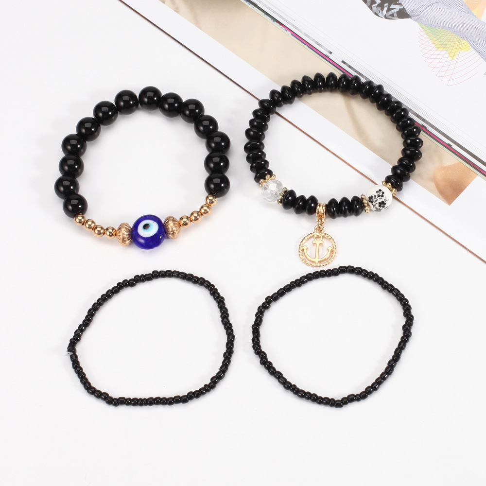 Lucky Evil Eye Red String Bracelet Protection Beaded Jewelry_voghion.com