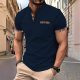 2025 Europe and America Amazon New Cross-border Men's Casual Short-sleeved POLO Shirt with Collar and Button All-match T-shirt