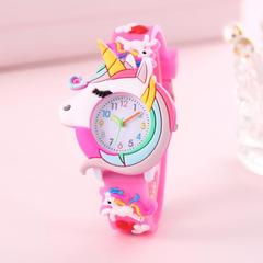 New Children's Love Unicorn Saturn Rainbow Meteor Student Silicone Cartoon Watch