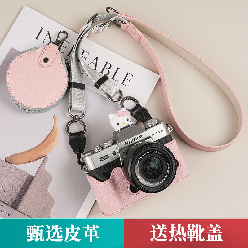 Suitable for Fuji Xt30 Second-Generation Protective Case, Xs20 Camera Bag, Xt5X100Vi Leather Case, Xm5 Cute Xt50 Accessories