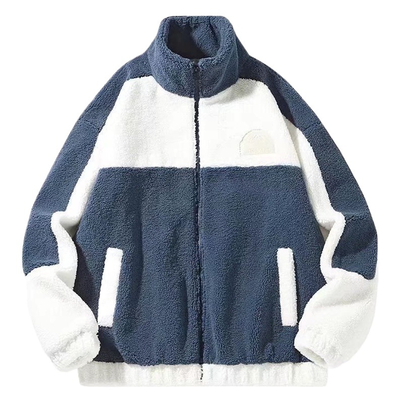 Collar del soporte de la capa de los hombres de otoño e invierno estilo coreano pareja de moda Jinjiang Chaqueta de algodón acolchado de algodón chaqueta de lana de cordero fabricante de ropa superior