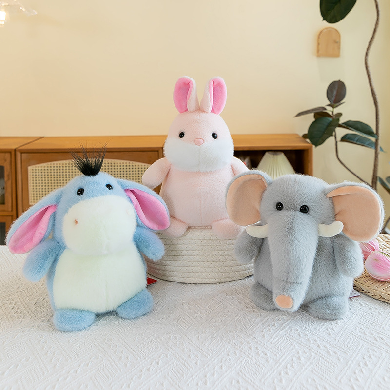 Muñecas de peluche de hipopótamo transfronterizas muñecas de dinosaurios para tranquilizar a los elefantes con almohadas de peluche de juguete para chicas