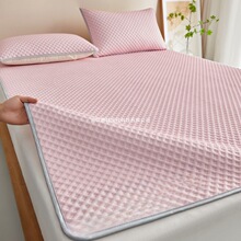 夏季冰丝豆豆按摩席三件套折叠宿舍学生单人可水洗防滑空调软席子