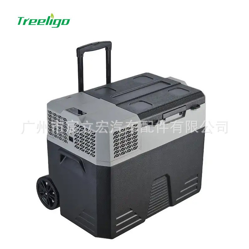 Treeligo refrigerador de coche 12V24V universal de gran capacidad 40L congelador móvil al aire libre fresco refrigerador de coche