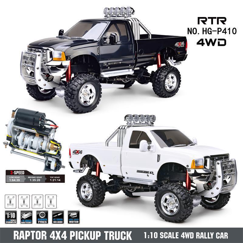 New Product 1:10 Raptor P410 Four-Wheel Drive Remote Control Car 2.4g Truck Model Rc Boy Toy Birthday Gift