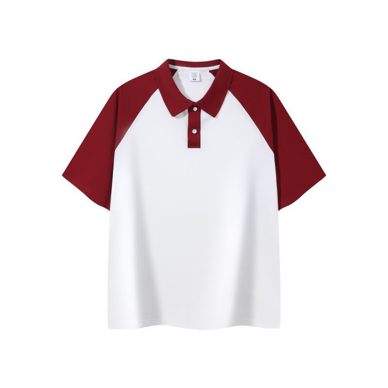 夏半袖poloシャツカスタム教育作業服幼稚園教師園服折り襟tシャツ工衣印ロゴ|undefined