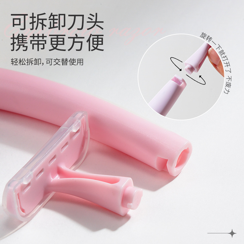 LMLTOP 2 conjuntos de cejas decorativas T raspador raspador raspador herramienta de cejas LLT02