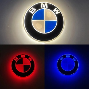 Suitable for BMW 3 Series 5 Series 7 series X1 X3 X5 X6 car logo 4D luminous LED rear car logo light