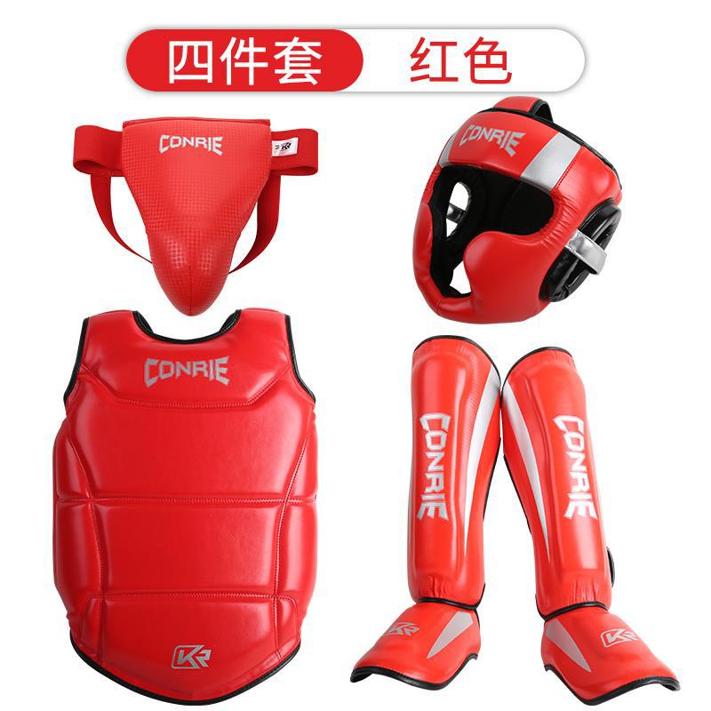 Kangrui nueva Sanda boxeo traje de equipo de protección boxeo para niños Muay Thai protector de la cabeza protector de la entrepierna protector de la pierna