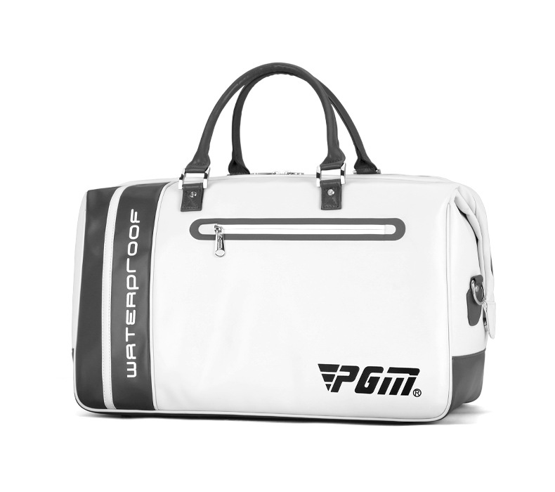 Túi đựng quần áo chơi gôn PGM da microfiber chống thấm nước, có ngăn giày riêng, kích thước 48×28×25 cm — YWB038-màu xám đen, YWB038-màu xám trắng, YWB038-Trắng xanh đậm chi tiết 11