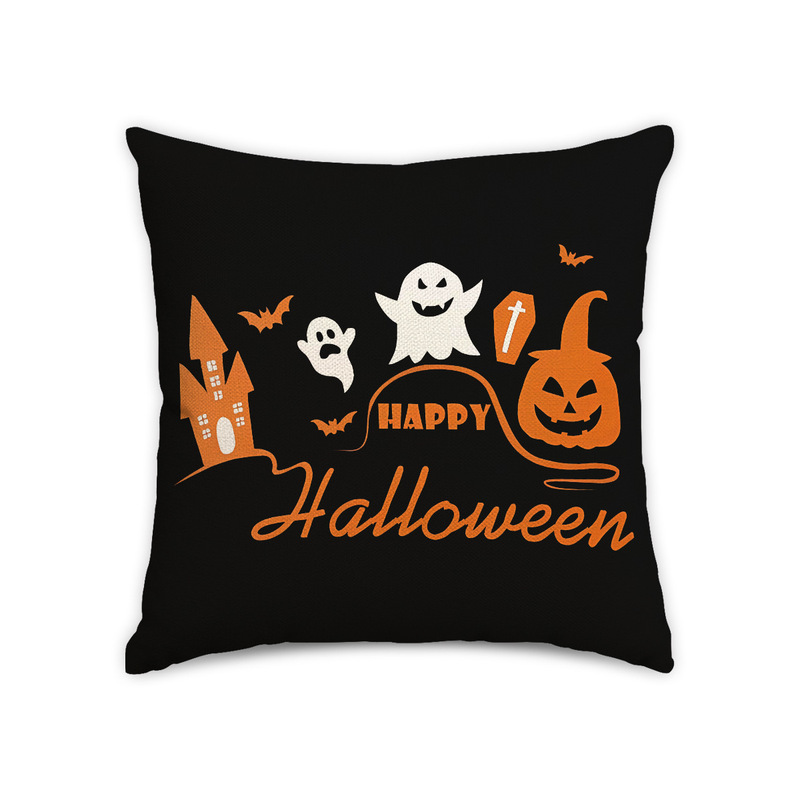 外国貿易クロスボーダーハロウィン枕カバーハッピーハロウィン面白いゴーストクッションカバーソファリビングルーム装飾枕|undefined