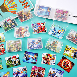 Minifigure Puzzle Boxed Puzzle for Girls over 6 Years Old, Kidsren's Educational Toys, 5 Pieces into Kindergarten Gifts