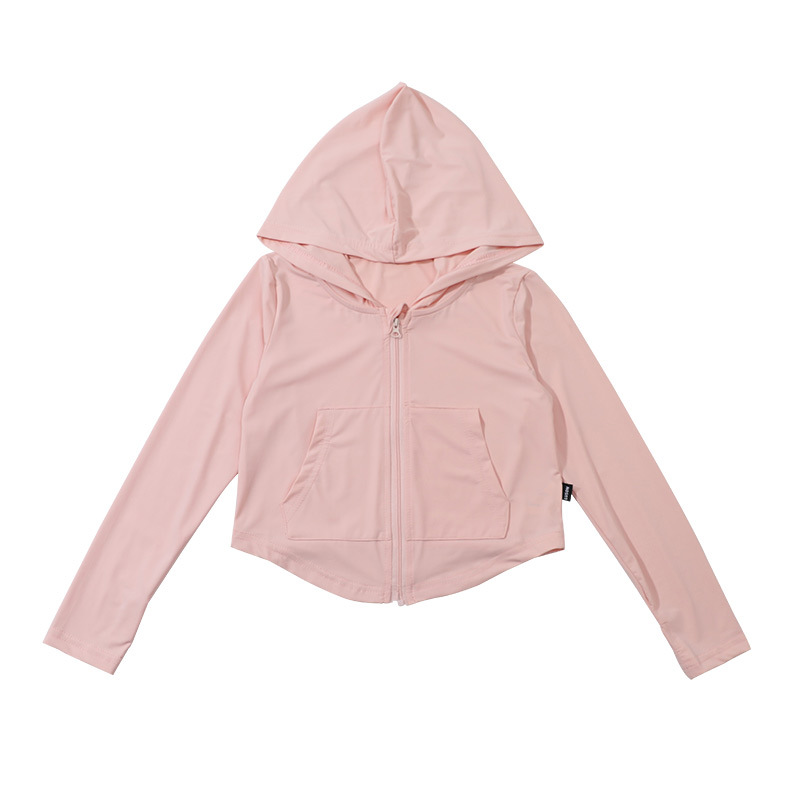 Ropa de protección solar de seda de hielo con capucha para niñas verano 2025 nuevo estilo para niños chaqueta de protección solar de verano de protección UV delgada para niños