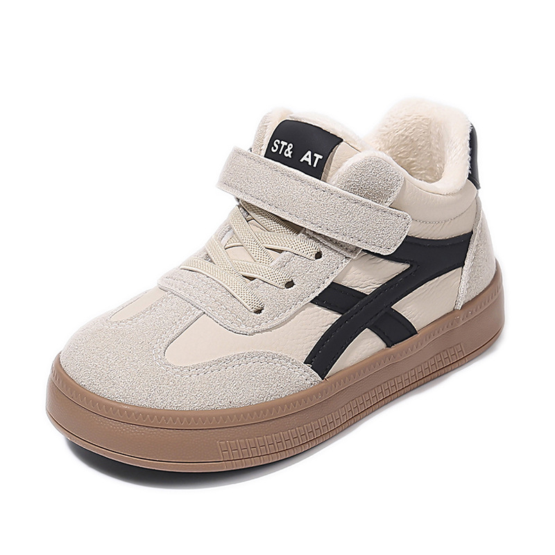Zapatos deportivos para niños otoño y invierno 2025 nuevos zapatos de algodón de niñas zapatos casuales de niños con suela suave zapatos de correr para niños