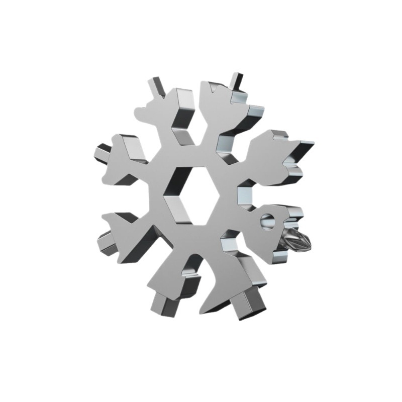 户外多功能雪花扳手八角工具螺丝刀开瓶器便携式扳手组合工具批发|undefined