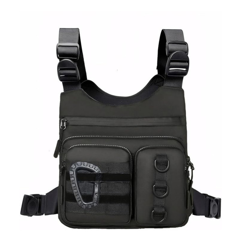 Bolso de pecho táctico para hombre de Amazon chaleco táctico de caza al aire libre chaleco de ciclismo deportivo al aire libre bolso de pecho multifuncional