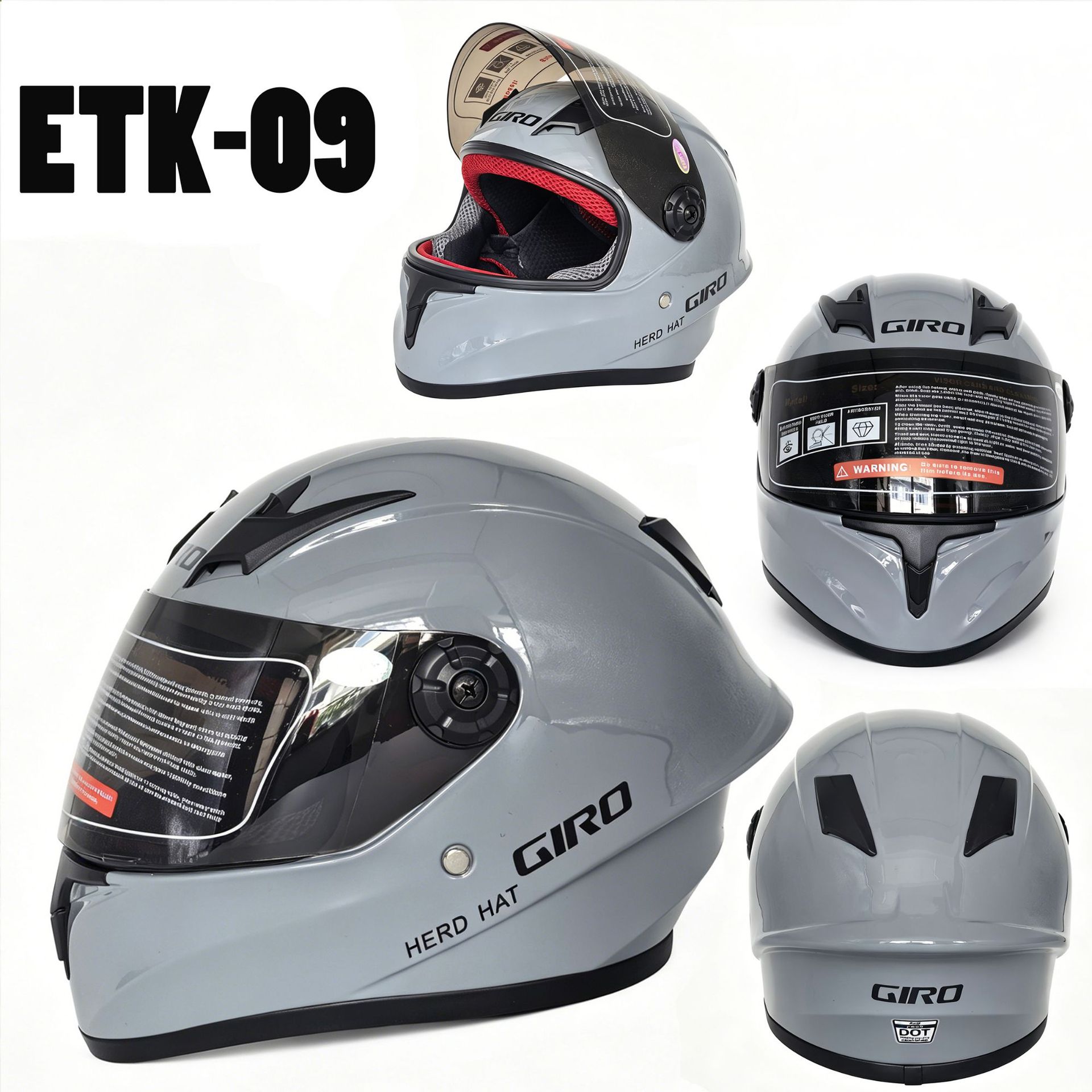 Adult and Children's Motorcycle Helmets Dot Certified Electric Vehicle Bicycle Helmets Off-Road Helmets C Full-Face Motorcycle Helmets