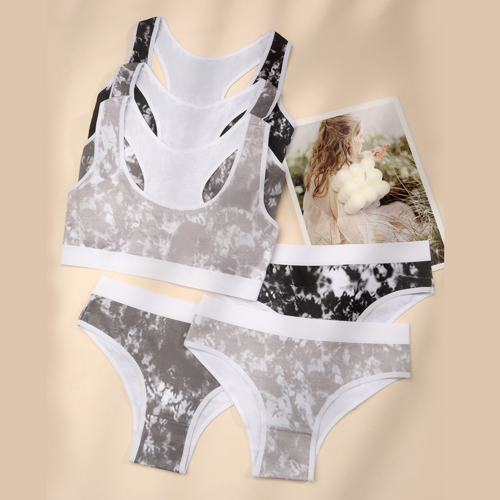 Chaleco para niña, ropa interior, deportes, a prueba de golpes, copa fija, sujetador trasero de belleza, chaleco integrado, algodón cómodo y agradable para la piel