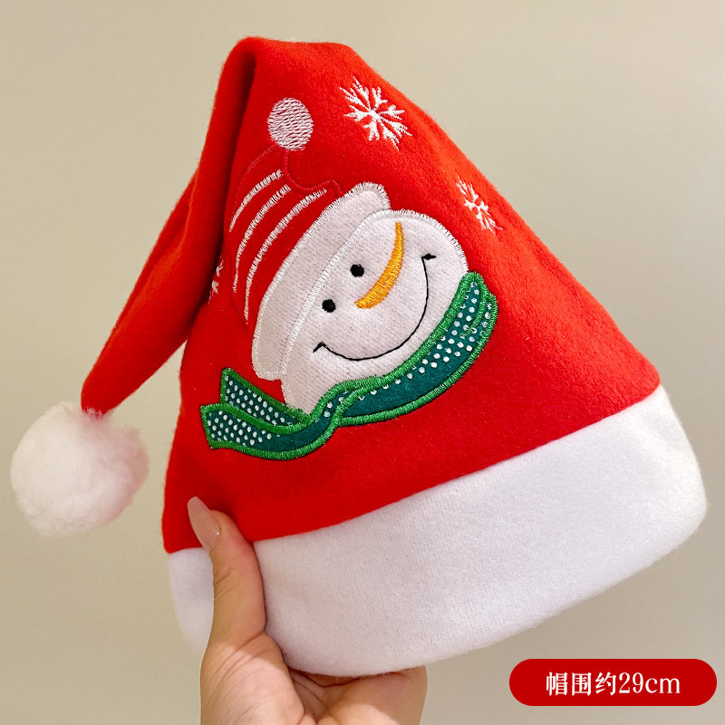 눈사람 눈송이 크리스마스 모자