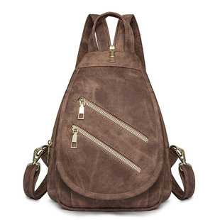 Women's Backpack PU Soft Leather Multi-use Backpack Crossbody Bag Large Capacity Shoulder Bag Daily Travel Backpack