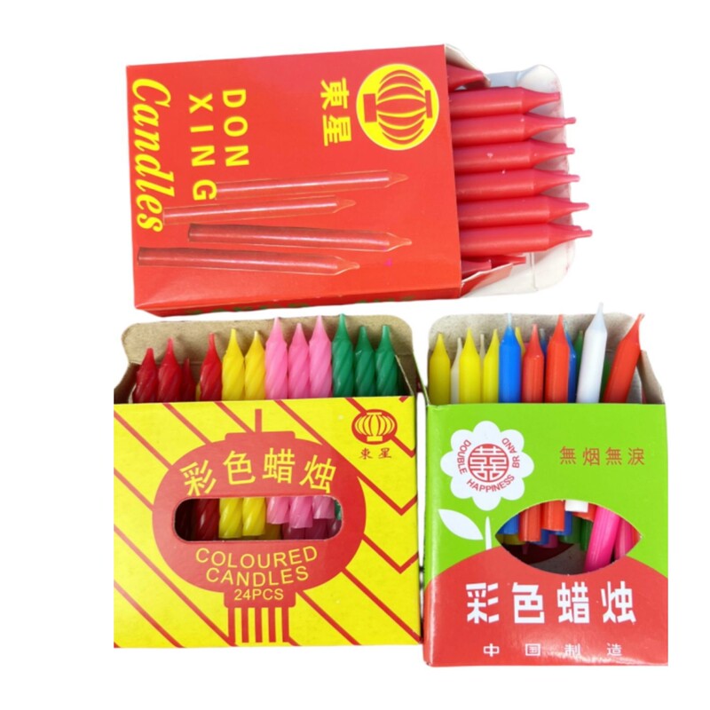 Colorful Candle Manufacturers Wholesale Mid-Autumn Festival Candles, Paper Lanterns, Small Candles, Spiral Candles