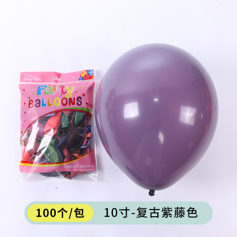 Venta al por mayor nuevo globo 5 pulgadas 12 pulgadas 10 pulgadas color retro engrosado globo de látex fiesta cumpleaños decoración gas