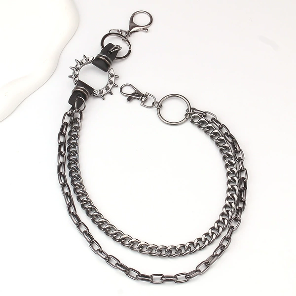 Black spikes chain