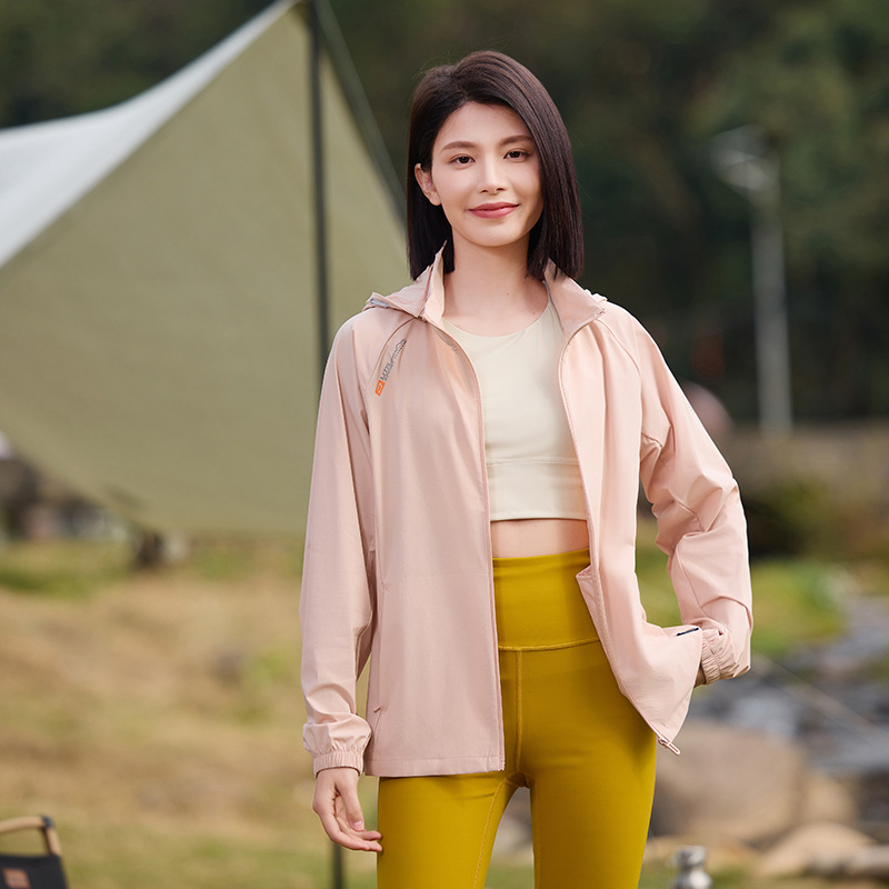 Cross-border exclusive UPF50+ breathable cool-touch sun protection clothing for men and women, suitable for couples, outdoor hooded, versatile for outdoor leisure