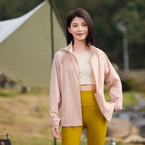 Cross-border exclusive UPF50+ breathable cool-touch sun protection clothing for men and women, suitable for couples, outdoor hooded, versatile for outdoor leisure