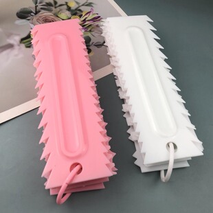 Plastic Scraper 6 Piece Set Cake Contour Comb Scraping Sugar Cake Decorative Square Leveler Contour Scraper