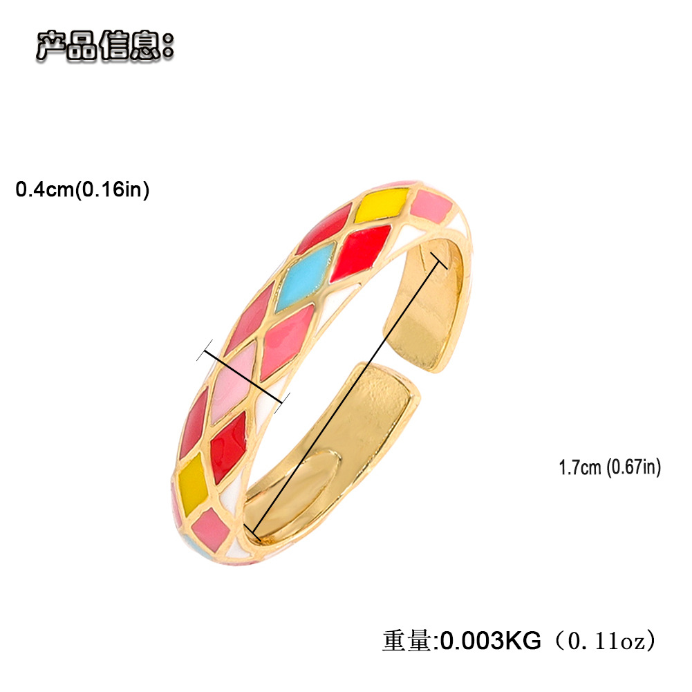 Fashion Copper Inlaid Zirconium Open Ring Fashion Personality Letter Love Female Ring Zodiac Animal Ring display picture 8