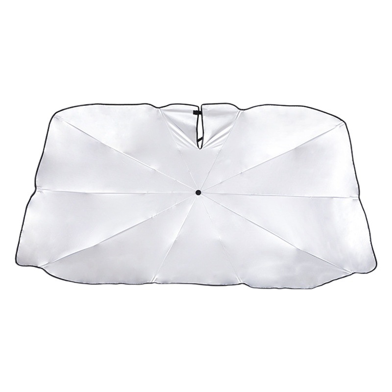 Nueva fábrica en stock dirección sol protección titanio plata parasol del coche barra de dirección paraguas aislamiento térmico refrigeración entrega de una sola pieza