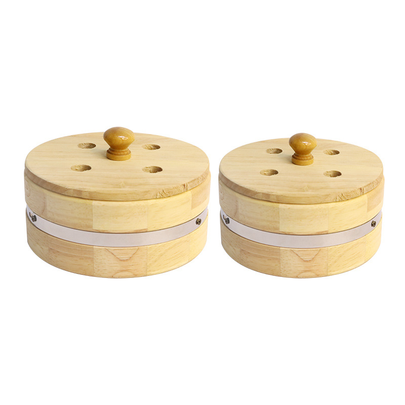 Moxa Burner Holder Ginger Moxibustion Tool Solid Wood Stand for Traditional Moxa Therapy specifications